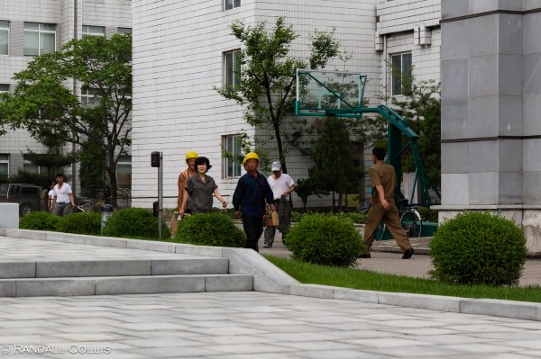 Workers on a Break (Tennis in background)
