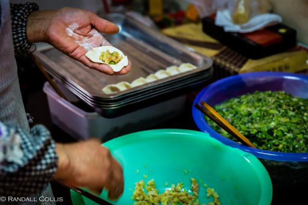 Place a small amount of fill into the shell...