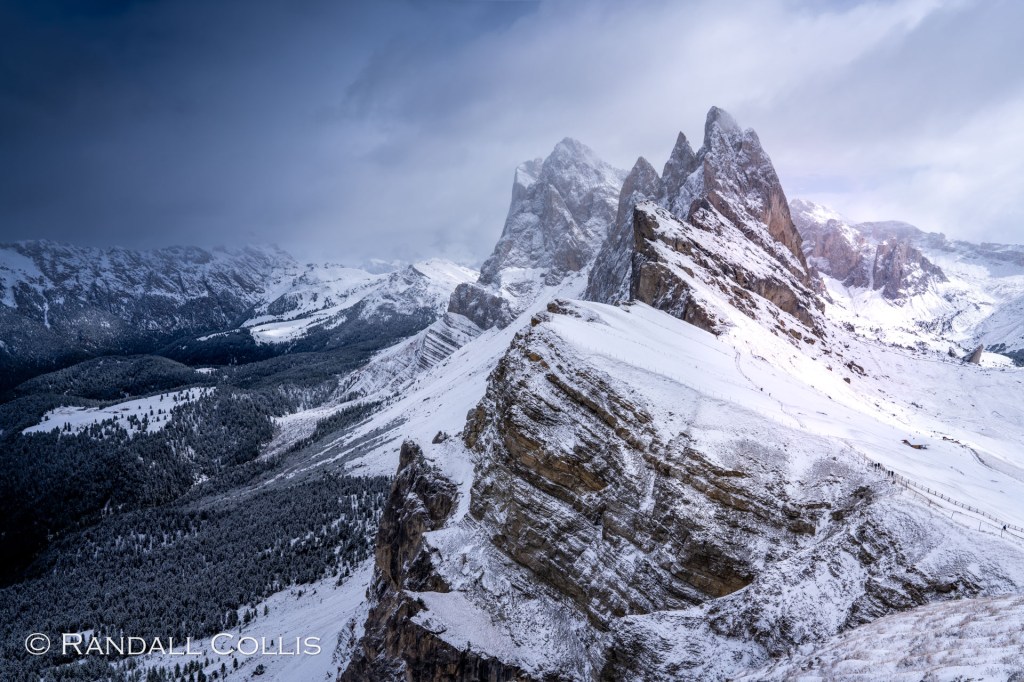 Seceda knife-edge Peak, Dolomites