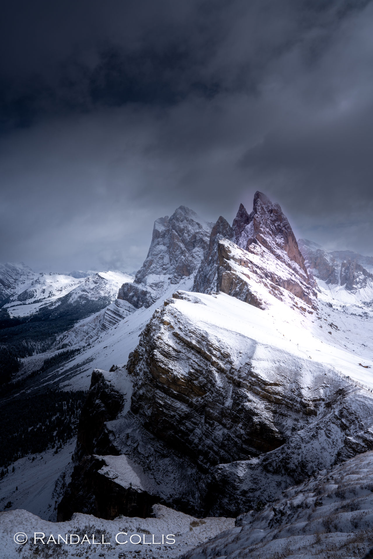 Seceda knife-edge Peak, Dolomites