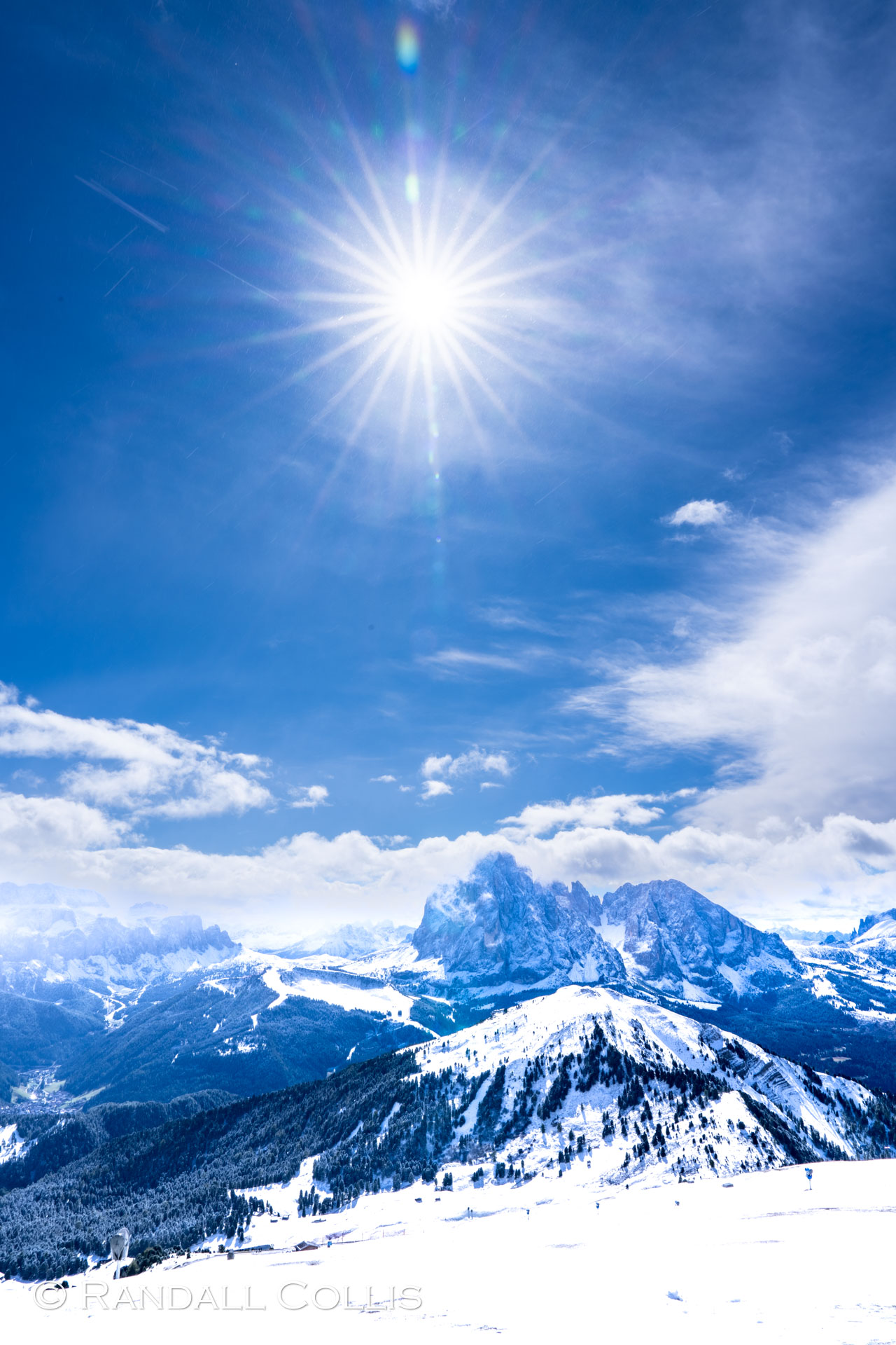 Dolomites view from Seceda