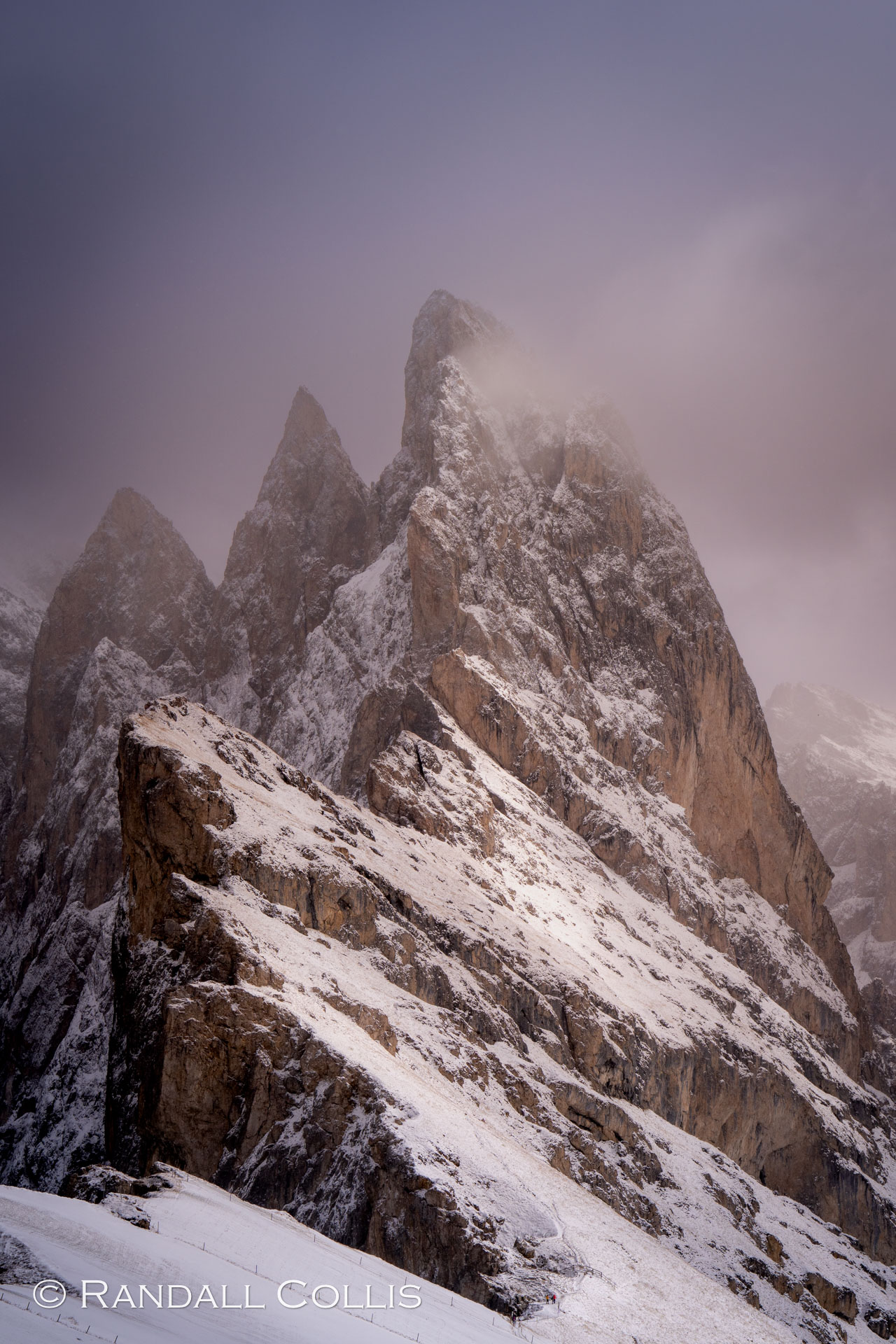 Seceda knife-edge Peak, Dolomites