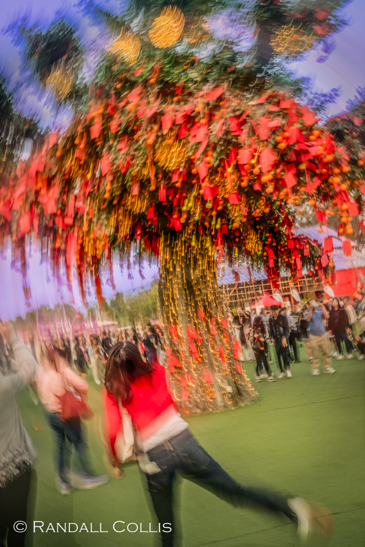 Motion Photos of Throwing the Wish Lam Tsuen Well-wishing festival