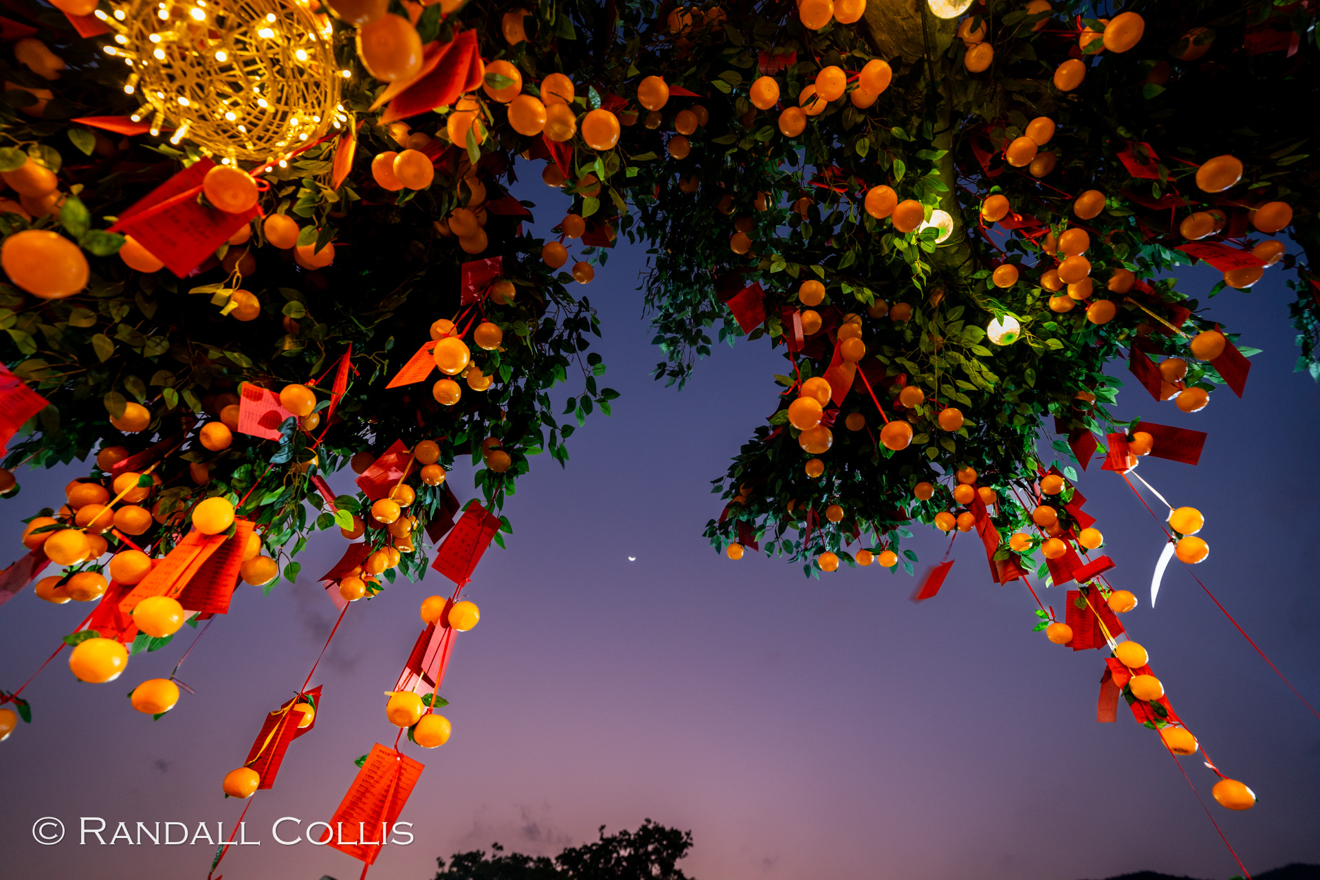 Dusk at the Lam Tsuen Well-wishing festival