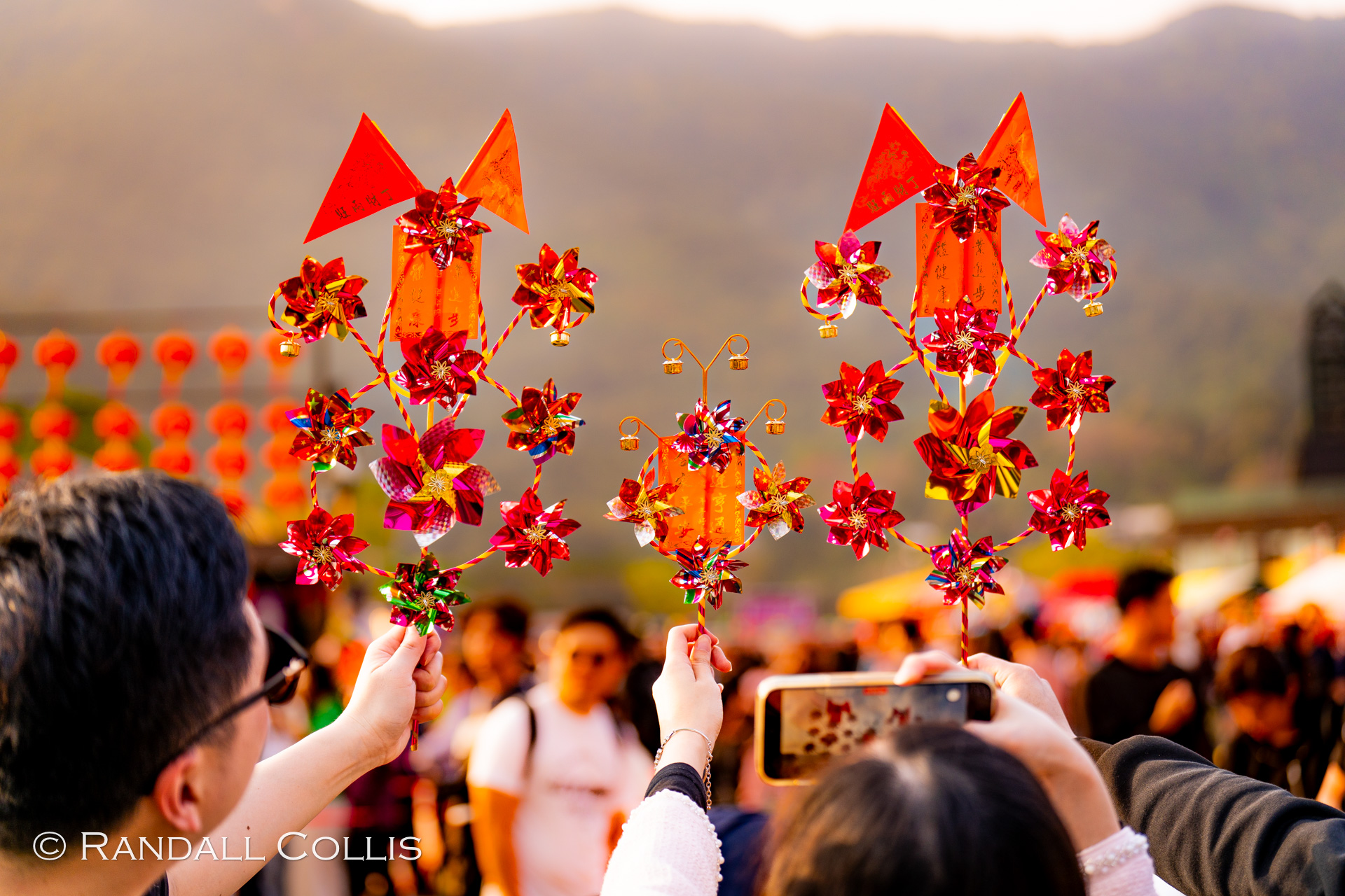 Dusk at the Lam Tsuen Well-wishing festival