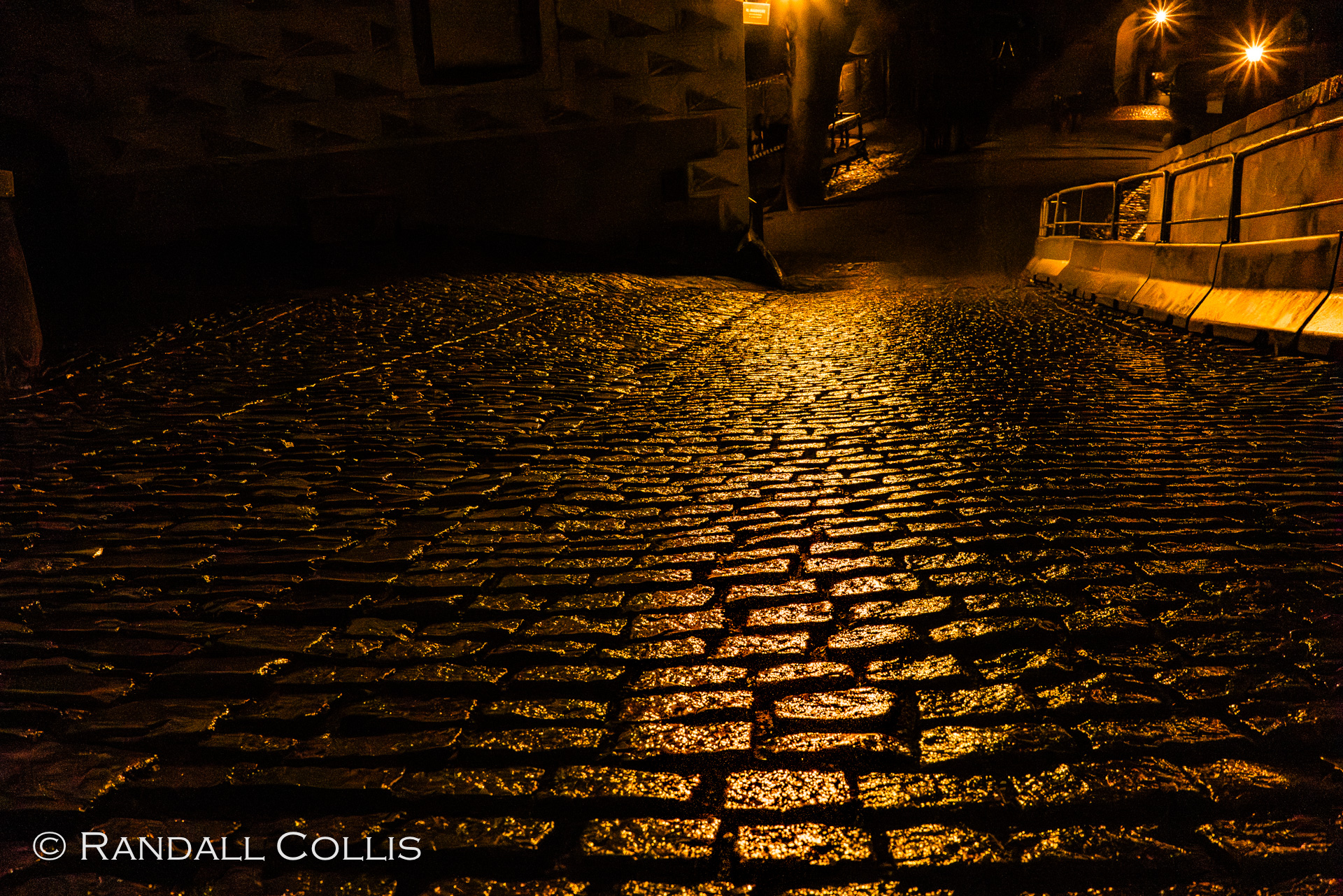 Wet Cobblestones of Český Krumlov