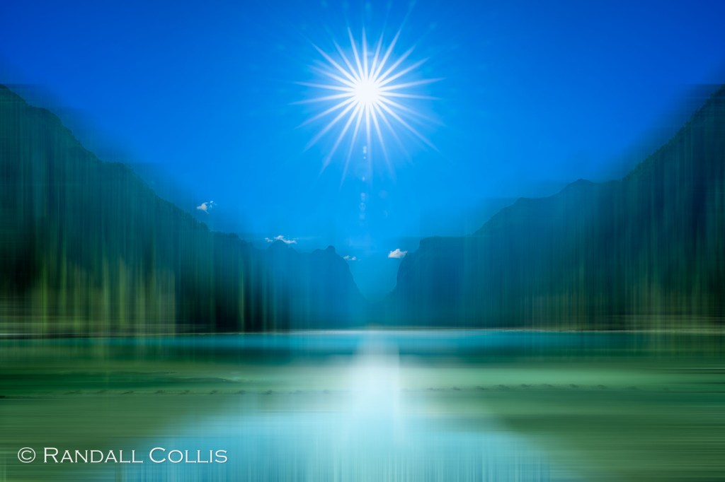 Sunburst Over Serene Lake