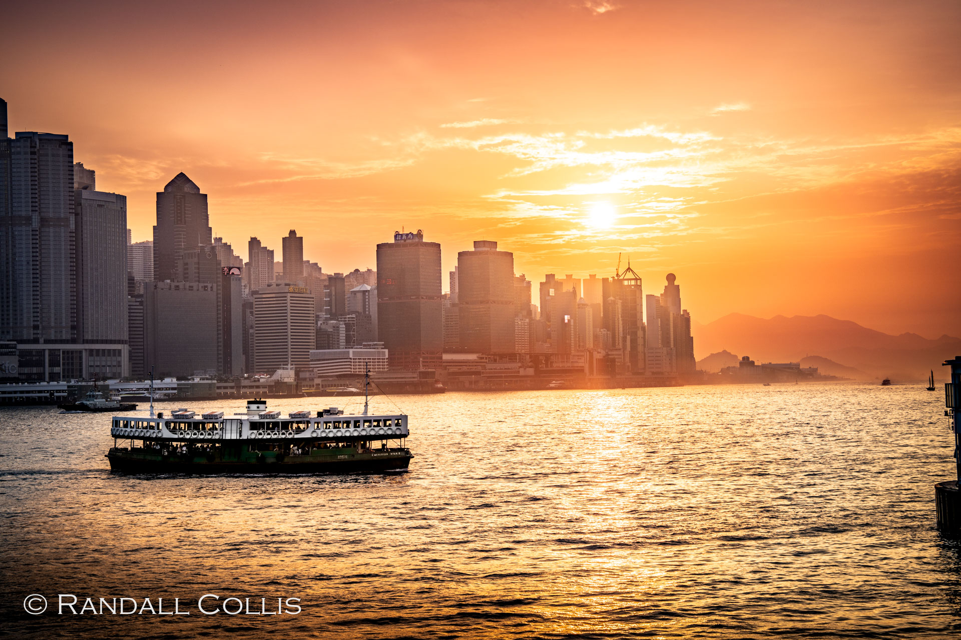 Star Ferry Crossing Hong Kong Harbor